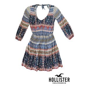 Hollister Sleeveless Boho Fit Flare 
Blouson Dress